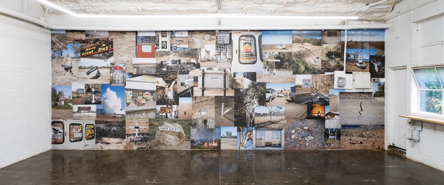 Living the Dream — street-poster installation at Hillvale Gallery, view 1