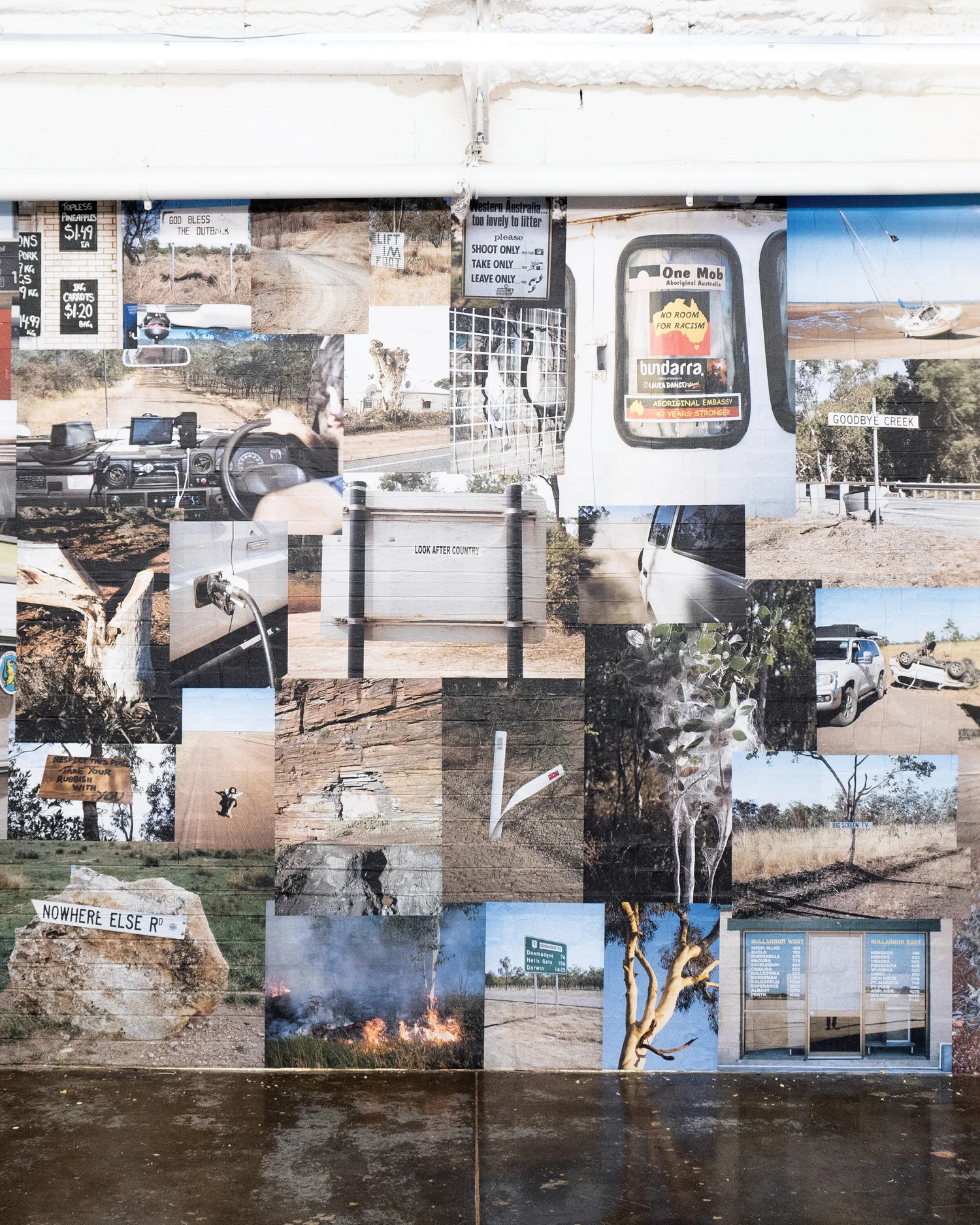 Living the Dream — street-poster installation at Hillvale Gallery, view 3